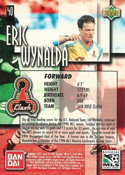 1997 Upper Deck MLS - Gold #40 Eric Wynalda Back