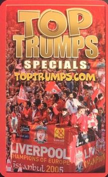 2005 Top Trumps Specials Liverpool #NNO Scott Carson Back