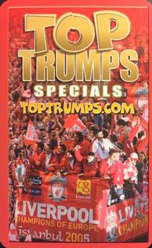2005 Top Trumps Specials Liverpool #NNO Stephen Warnock Back