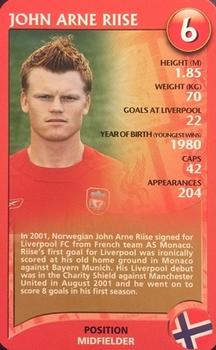 2005 Top Trumps Specials Liverpool #NNO John Arne Riise Front