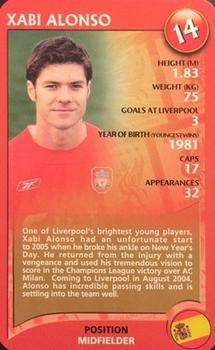 2005 Top Trumps Specials Liverpool #NNO Xabi Alonso Front