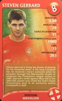 2005 Top Trumps Specials Liverpool #NNO Steven Gerrard Front