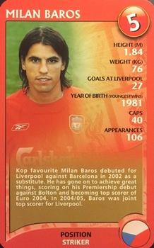 2005 Top Trumps Specials Liverpool #NNO Milan Baros Front