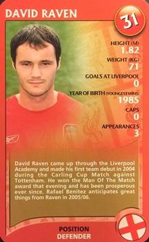 2005 Top Trumps Specials Liverpool #NNO David Raven Front