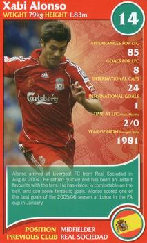 2007 Top Trumps Specials Liverpool #NNO Xabi Alonso Front
