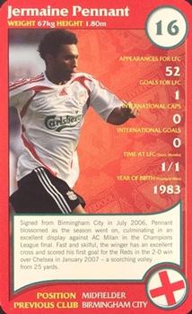 2008 Top Trumps Specials Liverpool #NNO Jermaine Pennant Front