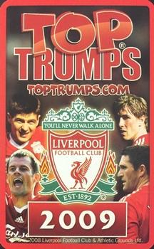 2009 Top Trumps Specials Liverpool #NNO Martin Skrtel Back