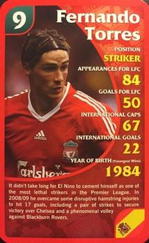 2010 Top Trumps Specials Liverpool #NNO Fernando Torres Front