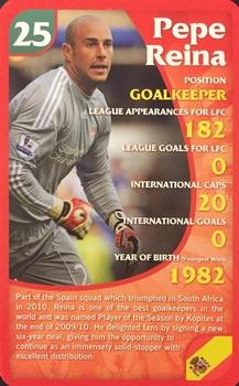2011 Top Trumps Specials Liverpool #NNO Pepe Reina Front