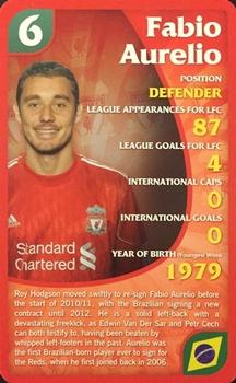 2011 Top Trumps Specials Liverpool #NNO Fabio Aurelio Front