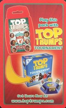 2012 Top Trumps Specials Liverpool #NNO Advertisement Card Front