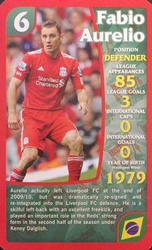 2012 Top Trumps Specials Liverpool #NNO Fabio Aurelio Front