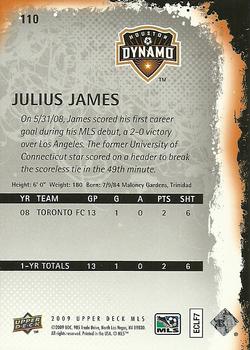 2009 Upper Deck MLS #110 Julius James Back