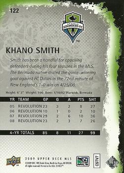 2009 Upper Deck MLS #122 Khano Smith Back