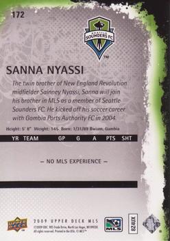 2009 Upper Deck MLS #172 Sanna Nyassi Back