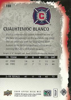 2009 Upper Deck MLS #188 Cuauhtemoc Blanco Back
