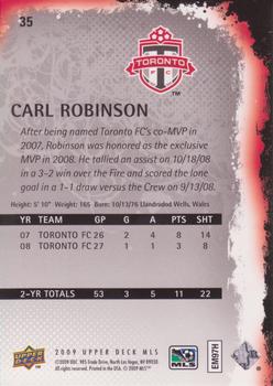 2009 Upper Deck MLS #35 Carl Robinson Back