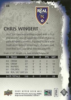 2009 Upper Deck MLS #44 Chris Wingert Back