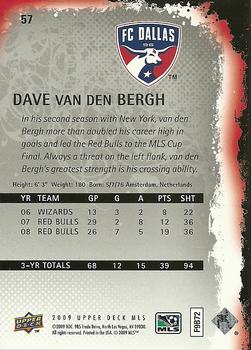 2009 Upper Deck MLS #57 Dave van den Bergh Back