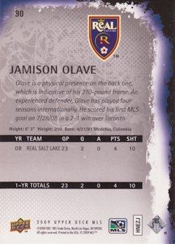 2009 Upper Deck MLS #90 Jamison Olave Back