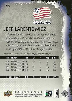 2009 Upper Deck MLS #95 Jeff Larentowicz Back
