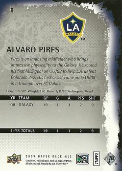 2009 Upper Deck MLS #9 Alvaro Pires Back