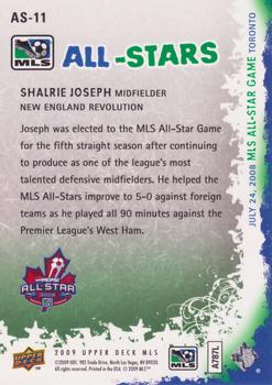 2009 Upper Deck MLS - All Stars #AS-11 Shalrie Joseph Back