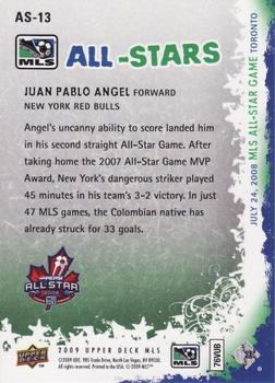 2009 Upper Deck MLS - All Stars #AS-13 Juan Pablo Angel Back