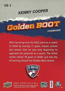 2009 Upper Deck MLS - Golden Boot #GB-2 Kenny Cooper Back