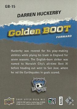 2009 Upper Deck MLS - Golden Boot #GB-15 Darren Huckerby Back
