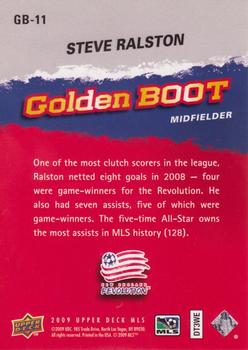 2009 Upper Deck MLS - Golden Boot #GB-11 Steve Ralston Back