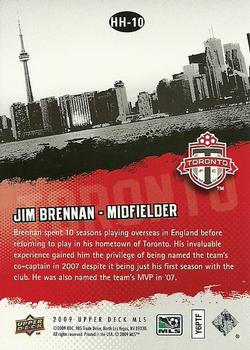 2009 Upper Deck MLS - Hometown Heroes #HH-10 Jim Brennan Back