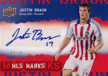 2009 Upper Deck MLS - MLS Marks #MKJB Justin Braun Front
