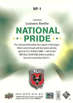 2009 Upper Deck MLS - National Pride #NP-1 Luciano Emilio Back