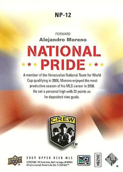 2009 Upper Deck MLS - National Pride #NP-12 Alejandro Moreno Back