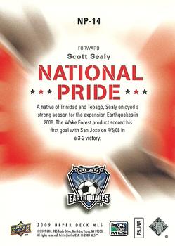 2009 Upper Deck MLS - National Pride #NP-14 Scott Sealy Back