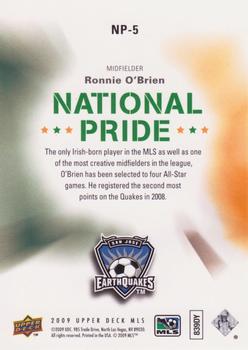 2009 Upper Deck MLS - National Pride #NP-5 Ronnie O'Brien Back