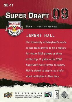 2009 Upper Deck MLS - Super Draft #SD-11 Jeremy Hall Back