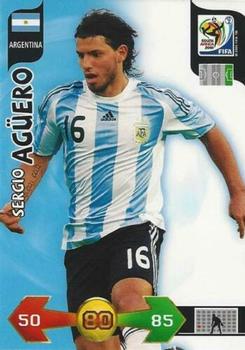 2010 Panini Adrenalyn XL World Cup (UK Edition) #12 Sergio Aguero Front