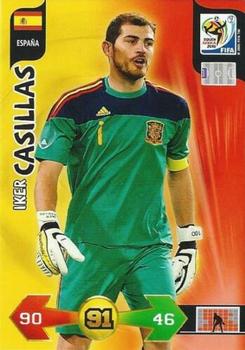 2010 Panini Adrenalyn XL World Cup (UK Edition) #129 Iker Casillas Front