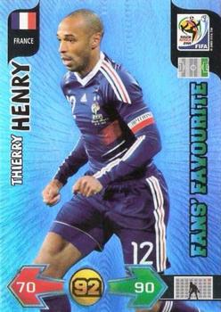 2010 Panini Adrenalyn XL World Cup (UK Edition) #165 Thierry Henry Front