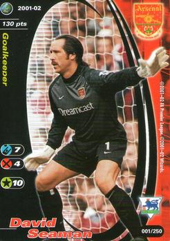 2001 Wizards Football Champions Premier League 2001-2002 #1 David Seaman Front