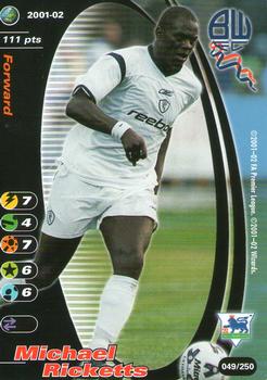 2001 Wizards Football Champions Premier League 2001-2002 #49 Michael Ricketts Front