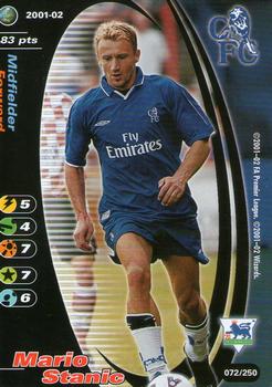 2001 Wizards Football Champions Premier League 2001-2002 #72 Mario Stanic Front
