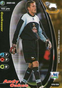 2001 Wizards Football Champions Premier League 2001-2002 #76 Andy Oakes Front