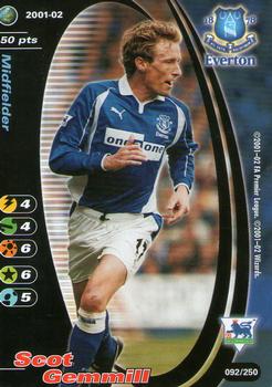 2001 Wizards Football Champions Premier League #92 Scot Gemmill Front