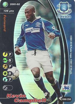 2001 Wizards Football Champions Premier League 2001-2002 #98 Kevin Campbell Front