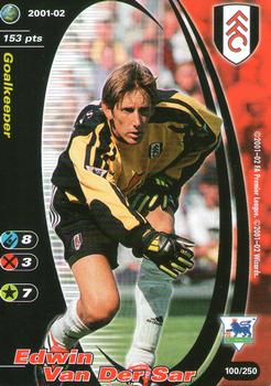 2001 Wizards Football Champions Premier League #100 Edwin Van Der Sar Front