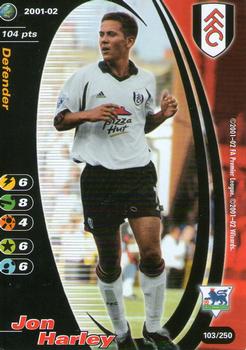 2001 Wizards Football Champions Premier League #103 Jon Harley Front