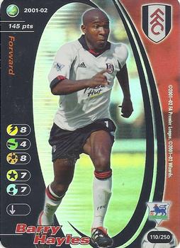 2001 Wizards Football Champions Premier League 2001-2002 #110 Barry Hayles Front